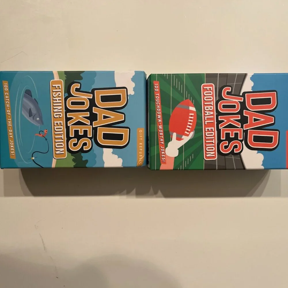 Dad Jokes Box‎ Set Football Edition + Fishing Edition  (k/x- NEW)